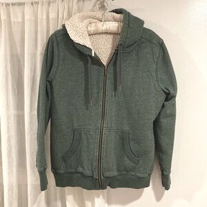 LLBean Womens fleece lined zip up hoodie